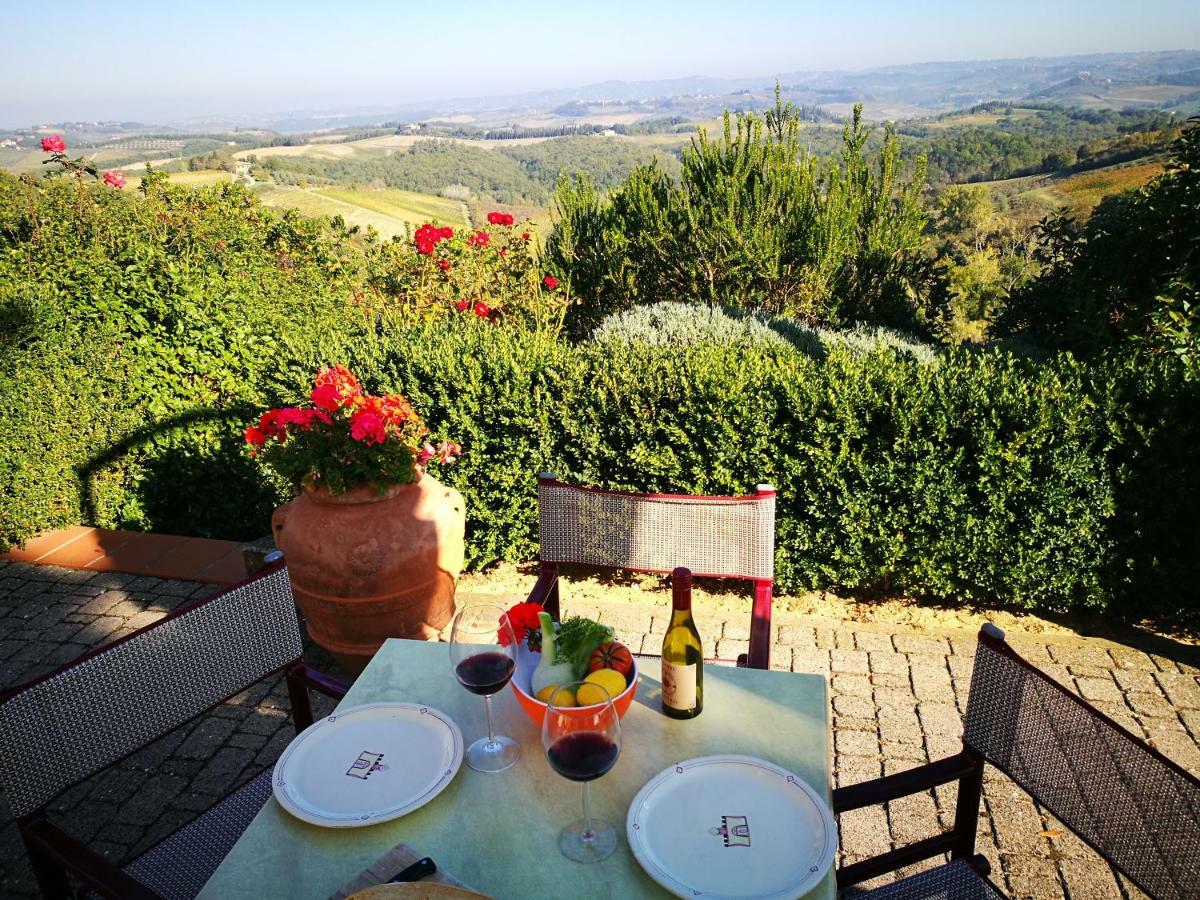 Castello Di Fulignano Soarzio Panoramic Apartment San Gimignano Exteriör bild